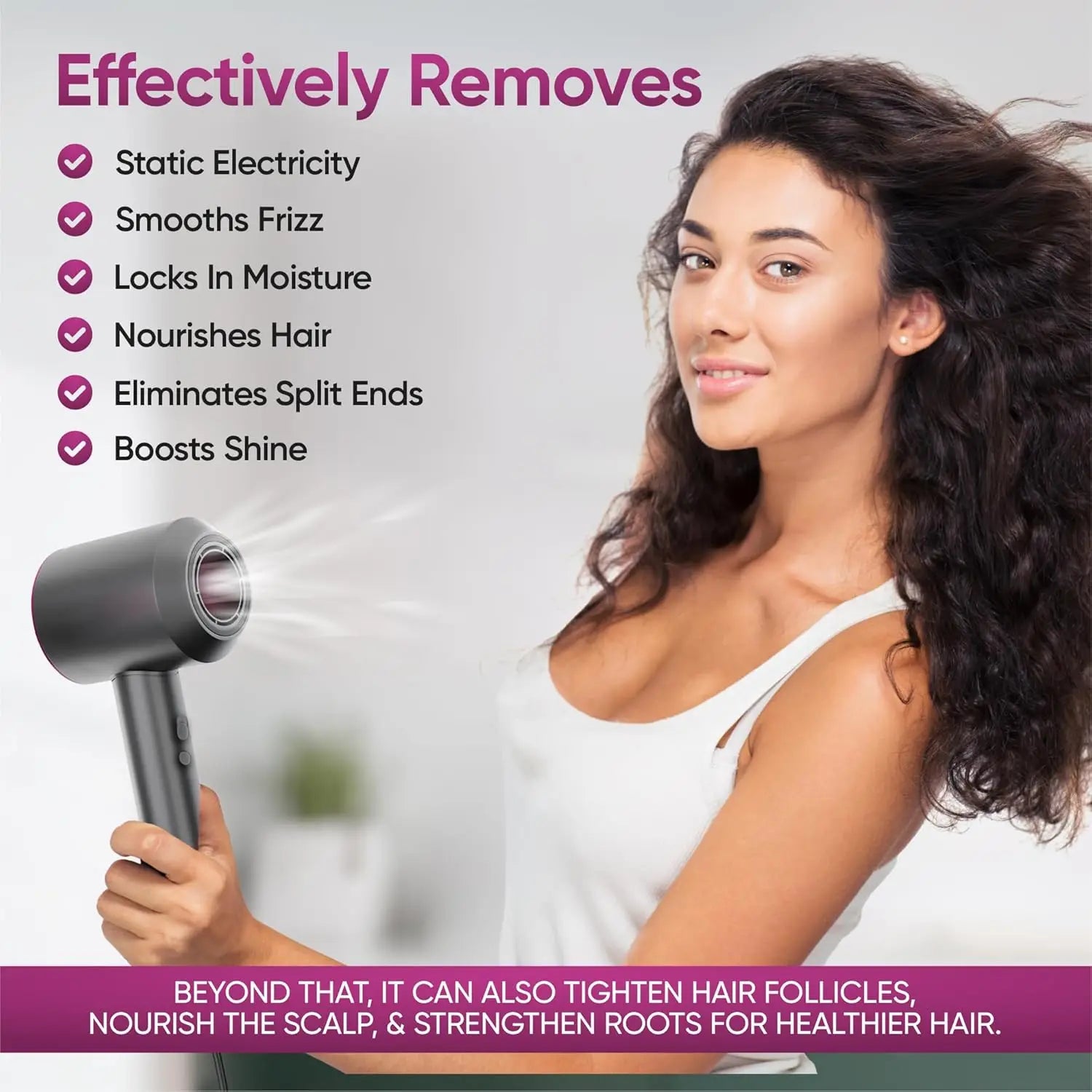 Super Hair Dryer Leafless Hair Dryer Personal Hair Care Styling Negative Ion Tool Constant Anion Electric Hair Dryers