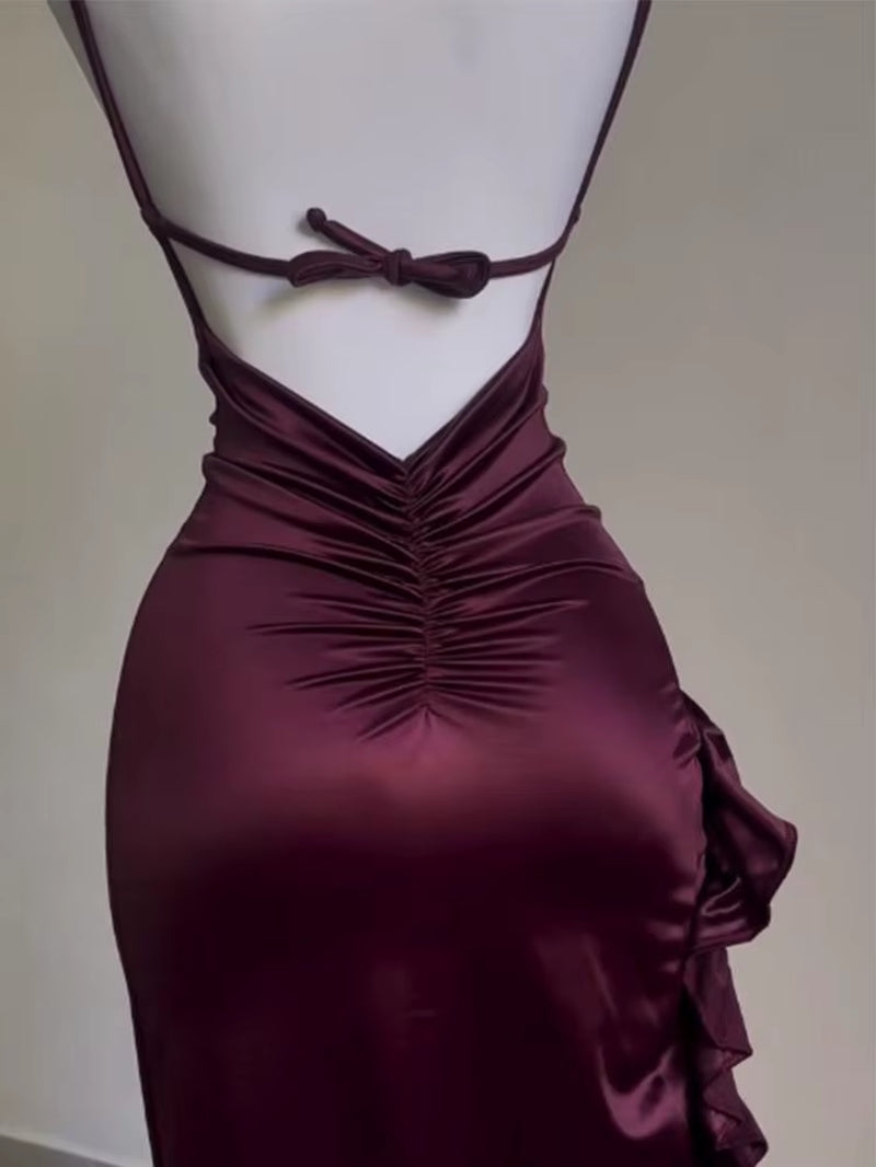 2024 Europe and the United States Explosive New Cross-Border Dress Summer Senior Sense Y2K Sexy Halter Spice Girl Dress