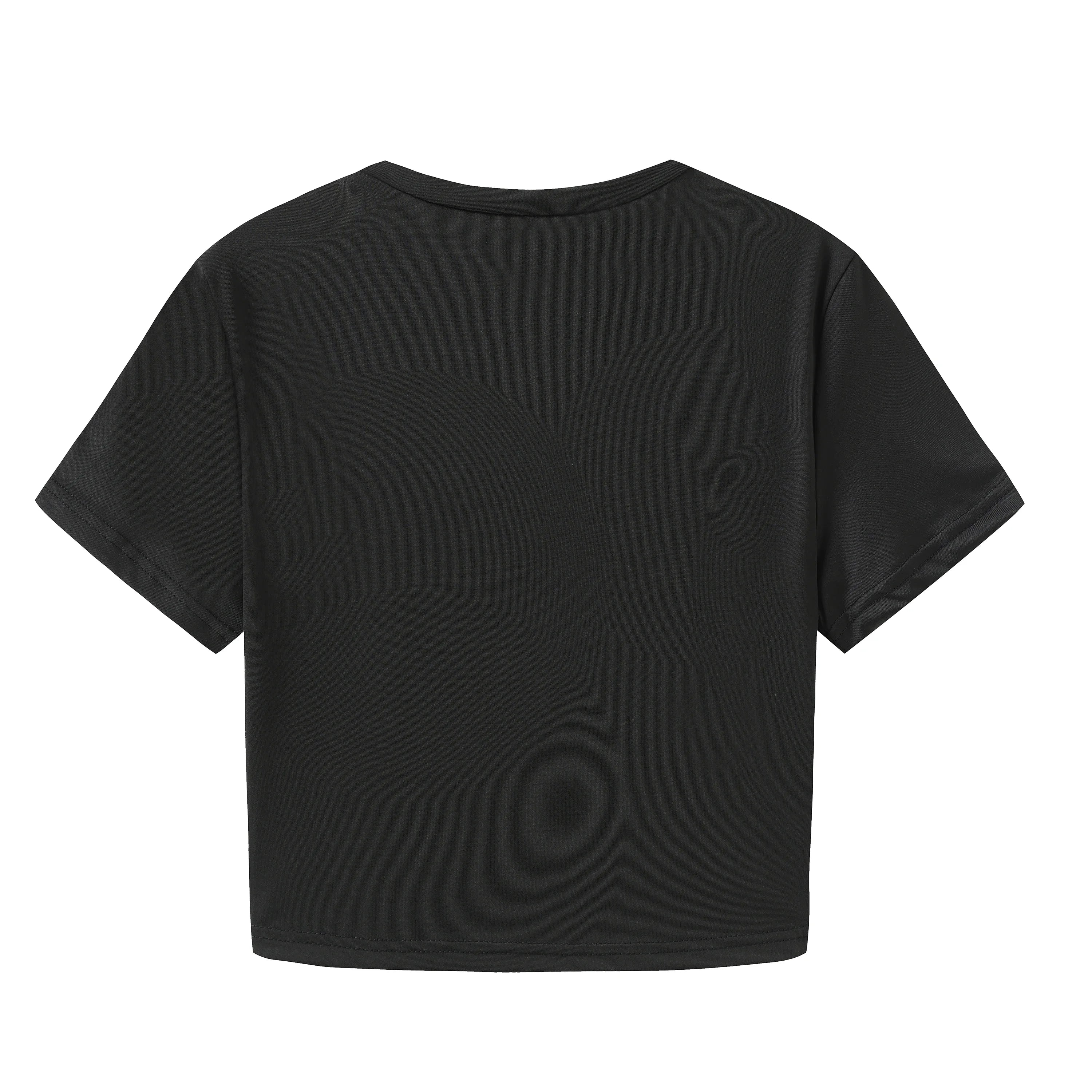Women'S Spider Print round Neck Short Sleeve Slim Fit Cropped Top T-Shirt Women Clothes Aesthetic Clothes
